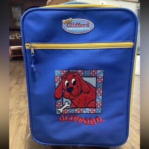 Rare Vtg Scholastic Clifford The Big Red Dog Luggage Suitcase For Children